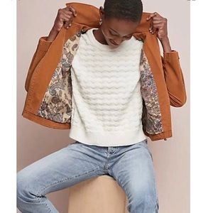 Anthropologie Biddle Moto Jacket